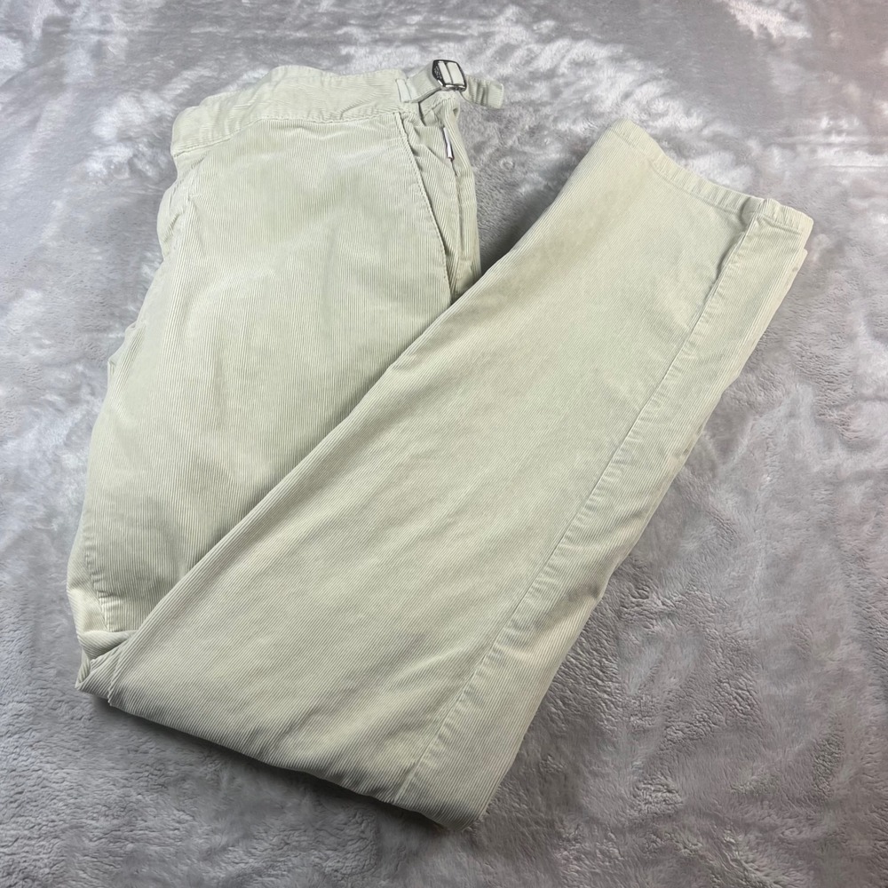 Orlebar Brown Mens 36 Campbell Corduroy Trousers Beige Adjustable Waist PTMUN326